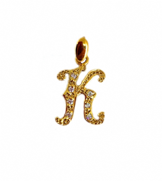 Calligraphic Monogram Pendant