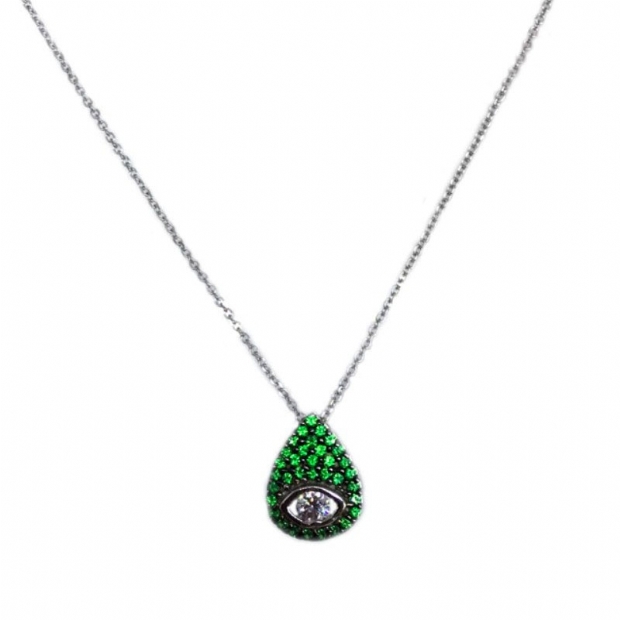 Green Evil Eye Pendant