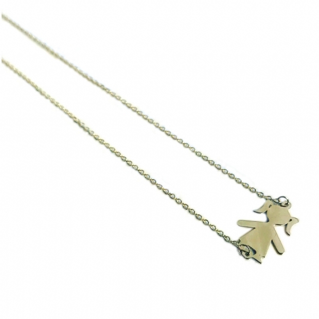 14K yellow gold necklace with 45cm length chain