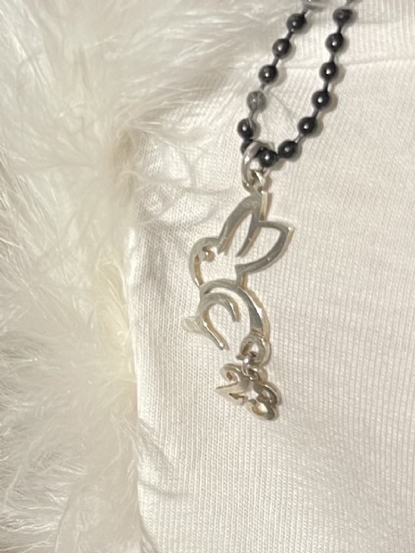 Silver 925 rabbit pendant.